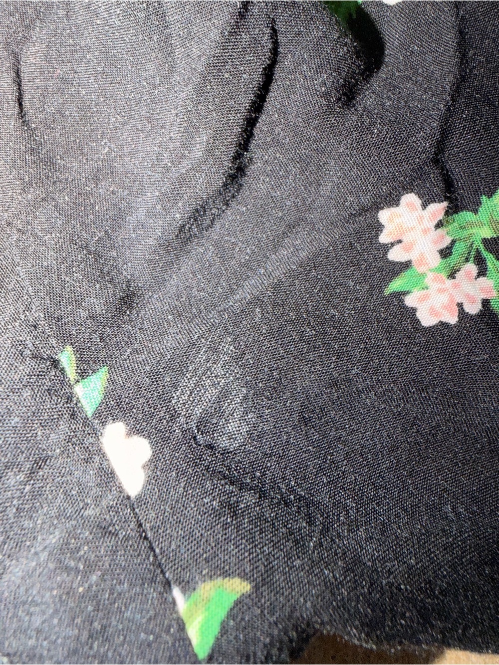 Old Navy XXL Black Floral Peplum Blouse Square Neck Balloon Sleeve Cottage - Picture 14 of 14
